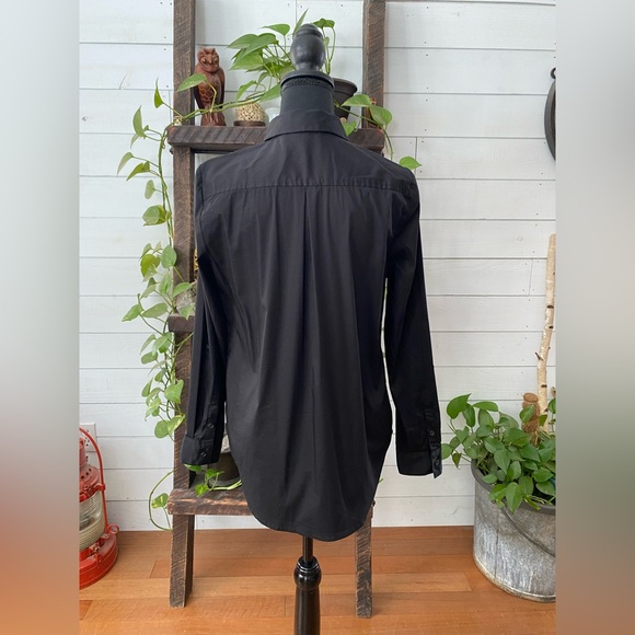 Apt 9.: Classic Black Women’s Button Down Shirt - Picture 10 of 17